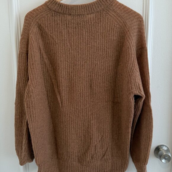 Everlane Cocoon Crew in Alpaca in Tiger’s Eye Size L - Picture 5 of 5